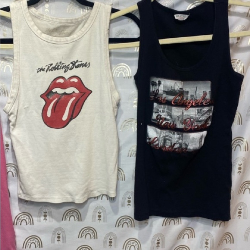 The Rolling Stones Kids Tank Top - White and Red